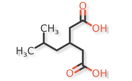 Figure 2b. Isobutylglutaric acid / 3-isobutylpentanedioic acid