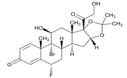 Figure 2f. 9-alpha bromo flunisolide (Related Compound D)