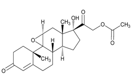 Figure 2h. Epoxy hydrocortisone acetate